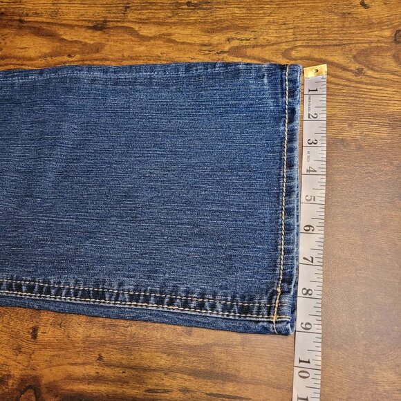 Maurices Jeans 6 S Curvy Flare Button Flap Thick Stitch Medium Light Stretch - Picture 10 of 11